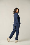 Navy Blue Ribbed CO-ORD SET