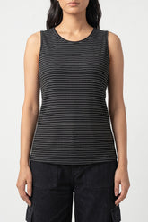 The Fine Stripe Knit Tank Top