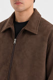 KENT COLLAR SUEDE JACKET