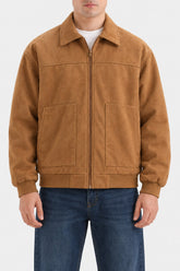 ZIP-UP SUEDE JACKET