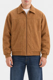 ZIP-UP SUEDE JACKET
