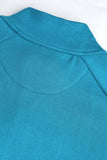 Men's Teal Color-Block Zip-Up Jacket