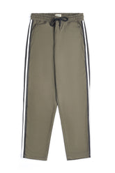 Olive Side-Stripe Athletic Trouser