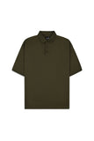 Men’s Olive Drop Shoulder Polo