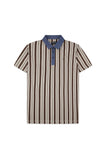 Men's Vertical Stripe Polo