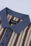 Men's Vertical Stripe Polo