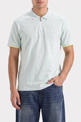 MENS TRENDY ZIPPER POLO