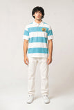 Striped Embroidered Polo