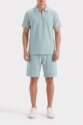 ZIPPER POLO CO-ORD SET