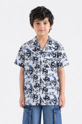 Boys' Floral Camp Collar Shirt