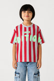 Boys' Striped Boxy Fit T-Shirt