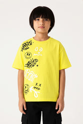 Boys' Street Style Urban Graffiti Tee