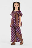Girls' Geometric Stripe Co-Ord Set