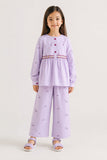 Girls' Floral Embroidered Set