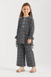 Girls’ Monochrome Abstract Print Co-Ord Set