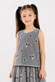 Girls’ Embroidered Net Co-Ord Set