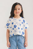 Girls’ All-Over Hibiscus Printed Tee