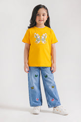 Girls' Butterfly Floral Tee