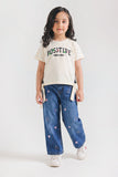 Girls’ Positive Vibes Side-Tie Tee