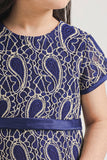 Girls’ Premium Paisley Lace Frock
