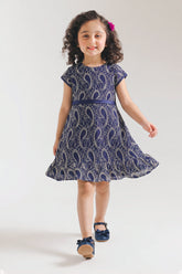 Girls’ Premium Paisley Lace Frock