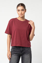 Women's Oversized Boxy Crop Tee