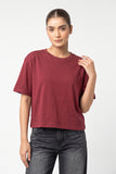 Women's Oversized Boxy Crop Tee