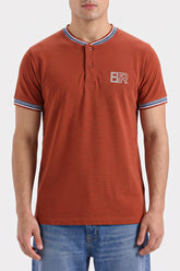 Men's Brown Henley