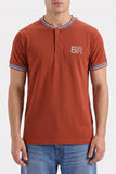 Men's Brown Henley