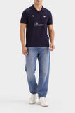 Men's Plum "Brave" Quarter-Zip Polo