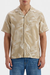 Men's Tropical Leaf Jersey Shirt