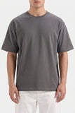 Men's Gray Dropped Shoulder Tee