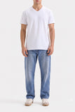 Men's White V-Neck Tee