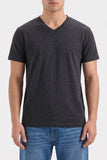 Men's Charcoal V-Neck Tee