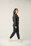 Black Cropped Fit CO-ORD Set