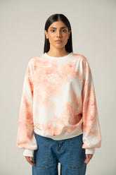 The Watercolor Floral Print Oversized Sweatshirt