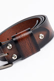 Shaded Leather Belt