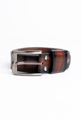 Shaded Leather Belt