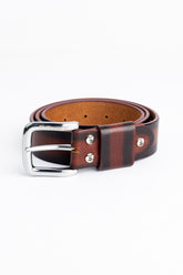 Shaded Leather Belt