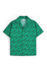 Boys Tropical Cuban Collar Shirt
