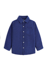 Solid Textured Casual Shirt