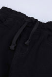 Boys' Black Denim Cargo Pants
