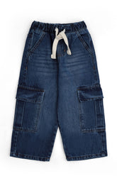 Boys' Comfort-Waist Cargo Jeans