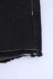 Boys Denim Frayed Hem Shorts