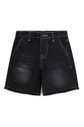 Boys Denim Black Tint Shorts