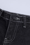Boys Denim Black Tint Shorts