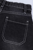 Boys Denim Frayed Hem Shorts