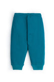 Teal Textured Knit Trouser