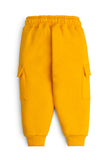 Yellow Fleece Cargo Joggers