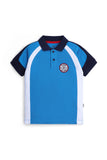 Boys' Color-Block Blue Polo